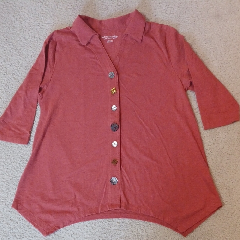 Soft Surroundings Button Up Tunic - image 1